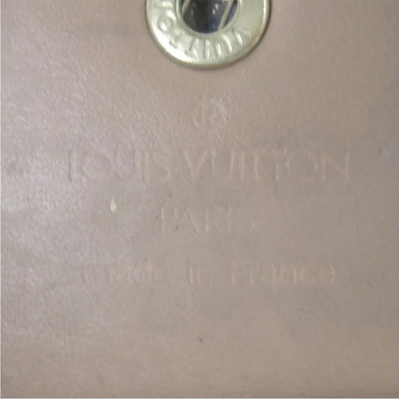 AUTH LOUIS VUITTON Ludlow Vernis Card Case Tan Champagne - Picture 7 of 8